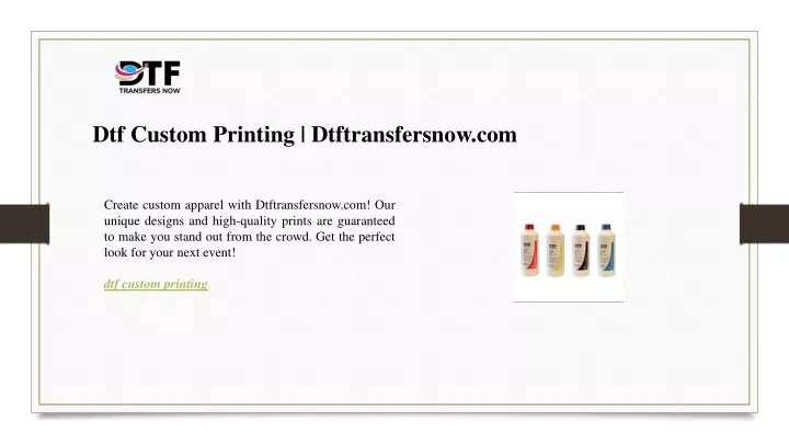 dtf custom printing dtftransfersnow com