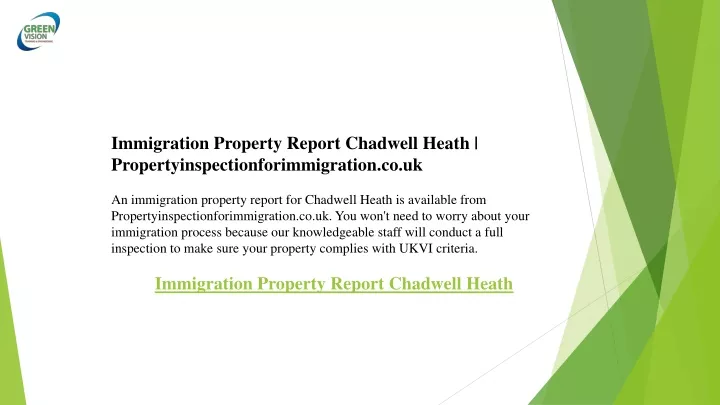 immigration property report chadwell heath