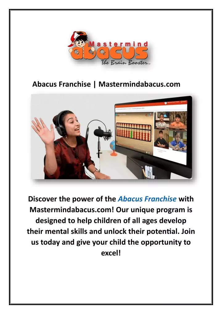 abacus franchise mastermindabacus com