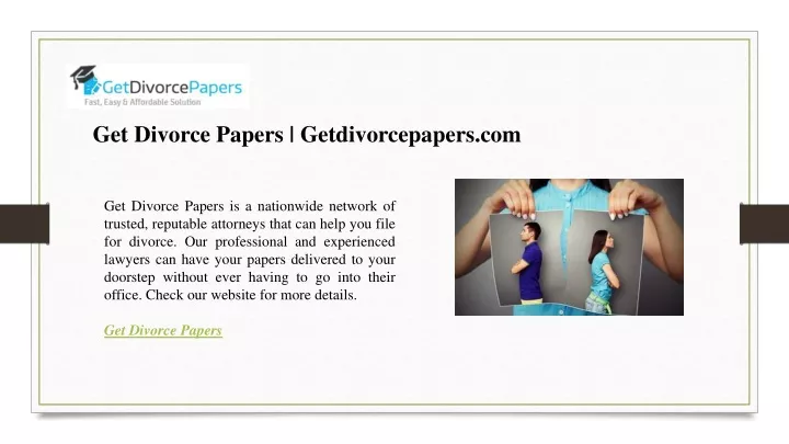 get divorce papers getdivorcepapers com