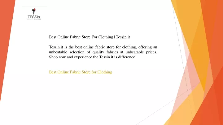 best online fabric store for clothing tessin