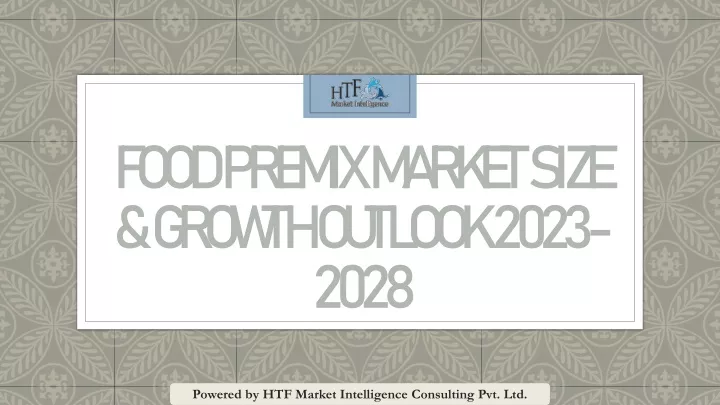 food premix market size growth outlook 2023 2028