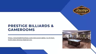 prestige billiards gamerooms