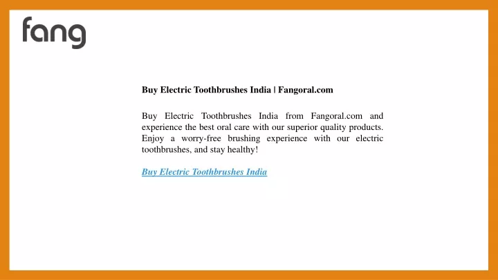 buy electric toothbrushes india fangoral com