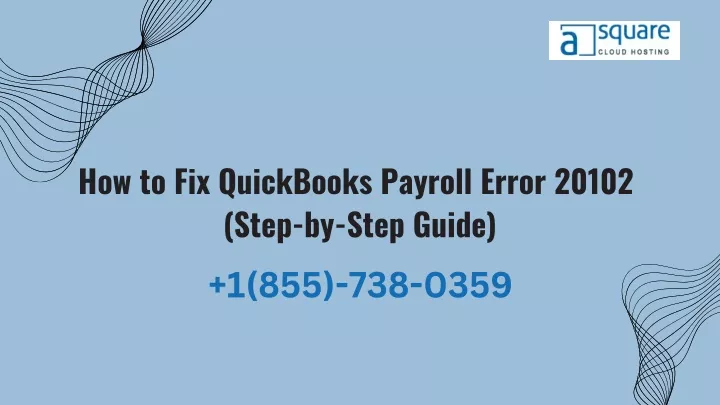 how to fix quickbooks payroll error 20102 step