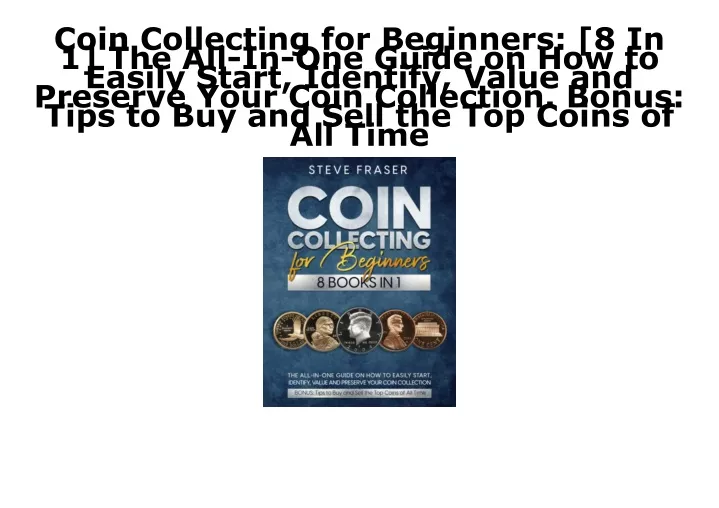 coin collecting for beginners