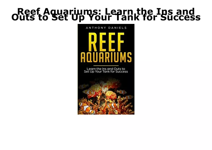 reef aquariums learn the ins and outs