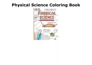 PDF BOOK DOWNLOAD Physical Science Coloring Book bestseller