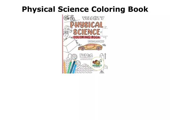 physical science coloring book