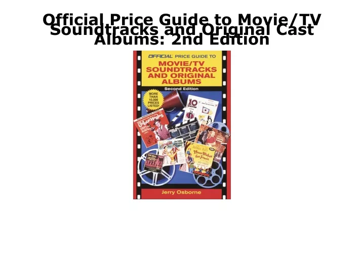 official price guide to movie tv soundtracks