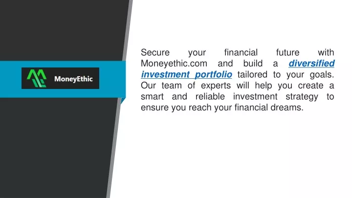 secure your financial future with moneyethic