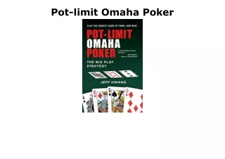 PDF Read Online Pot-limit Omaha Poker free