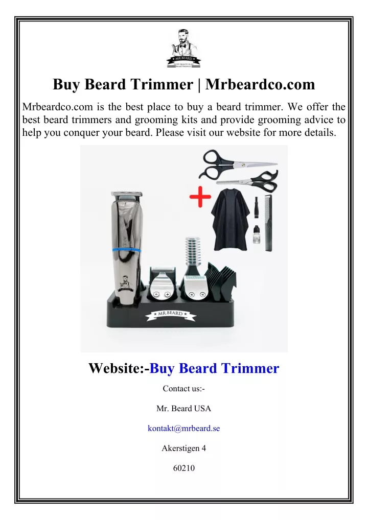 buy beard trimmer mrbeardco com