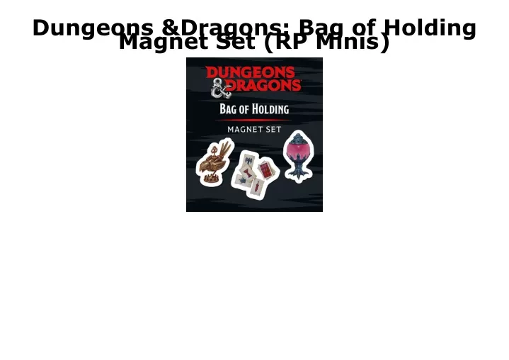 dungeons dragons bag of holding magnet