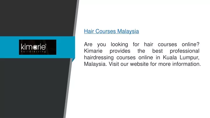 hair courses malaysia are you looking for hair