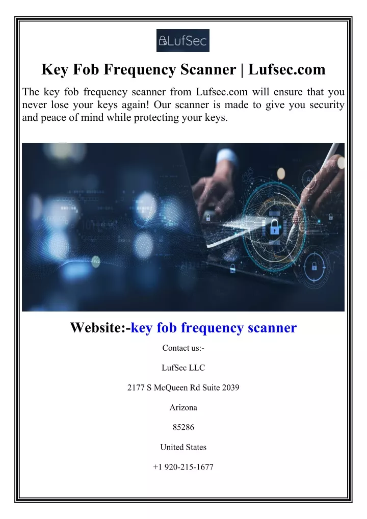 key fob frequency scanner lufsec com