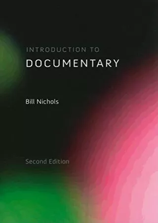 DOWNLOAD/PDF Introduction to Documentary