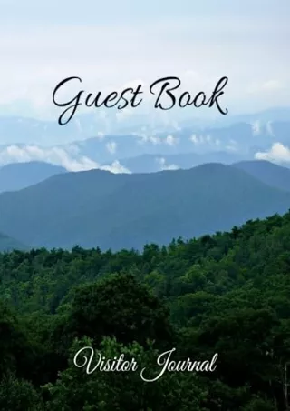 $PDF$/READ/DOWNLOAD Guest Book: Visitor Journal, Rentals, Hotel, Weddings