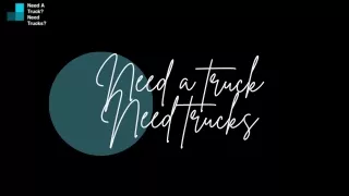 Need a truck Need trucks - Best Moving Services NYC