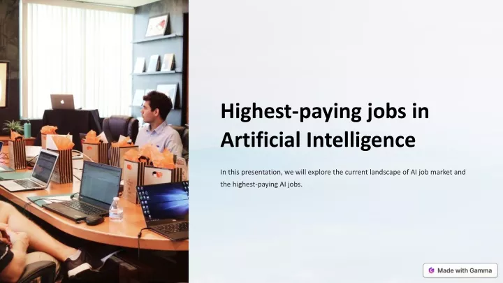 highest paying jobs in artificial intelligence
