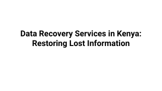 Data Recovery Services in Kenya_ Restoring Lost Information
