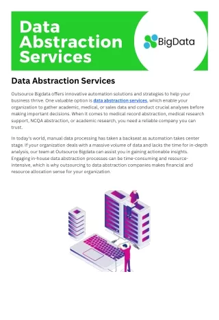 Data Abstraction services