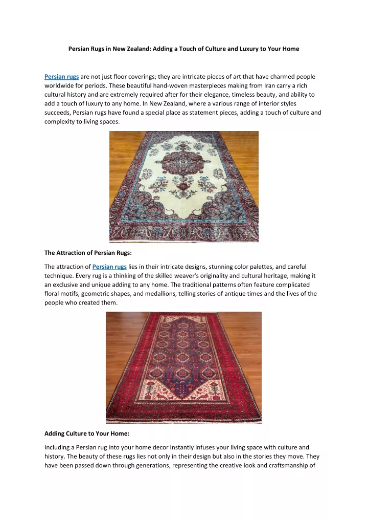 persian rugs in new zealand adding a touch