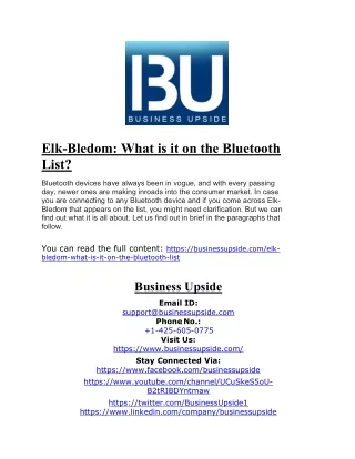 Elk-Bledom- What is it on the Bluetooth List