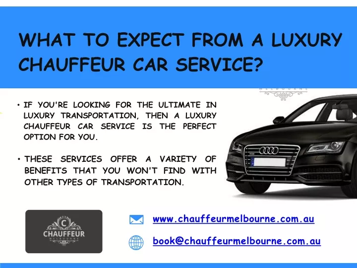 what to expect from a luxury chauffeur car service