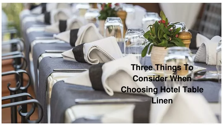 three things to consider when choosing hotel