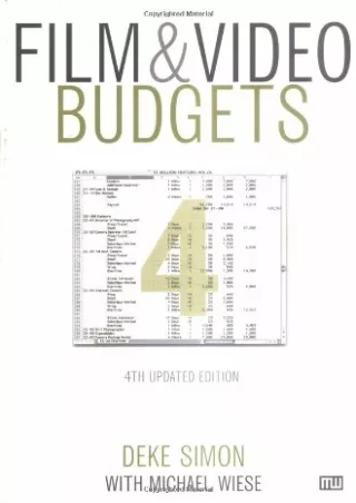 PDF_ Film & Video Budgets
