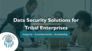 Data Security Solutions for Tribal Enterprises