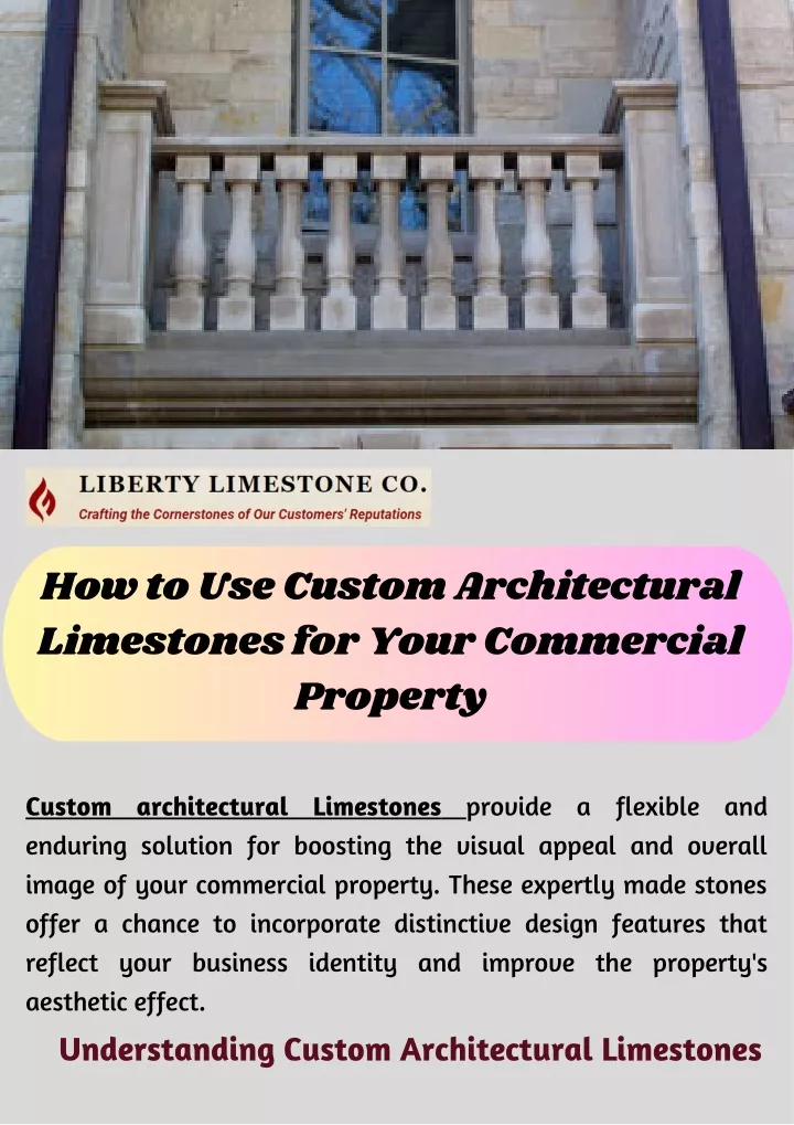 how to use custom architectural limestones