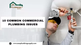 10 Common Commercial Plumbing Issues