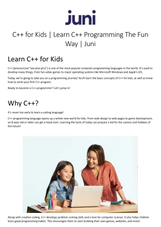c for kids learn c programming the fun way juni