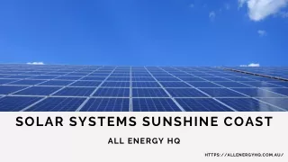 Solar Installers Sunshine Coast