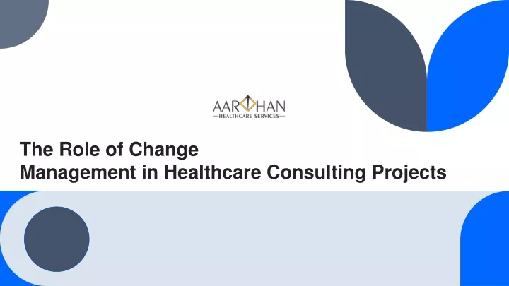 the role of change management in healthcare
