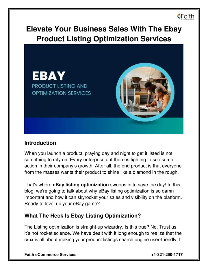 elevate your business sales with the ebay product