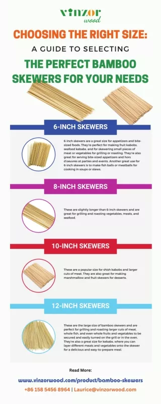 Choosing the Right Size A Guide to Selecting the Perfect Bamboo Skewers for Your Needs [Infographic]