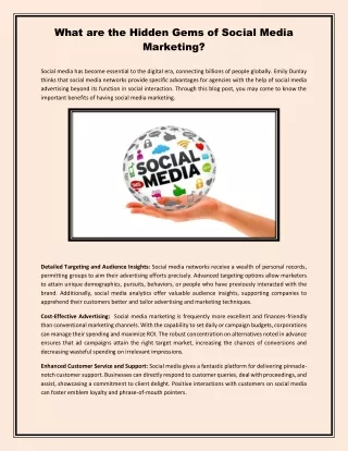 what are the hidden gems of social media marketing
