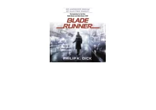 PDF read online Blade Runner Originally published as Do Androids Dream of Electric Sheep for android
