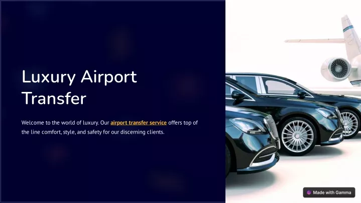 luxury airport transfer