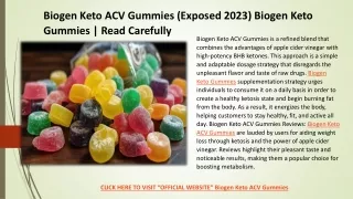 Biogen Keto Gummies