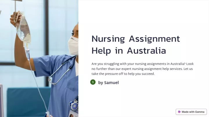 nursing assignment in australia