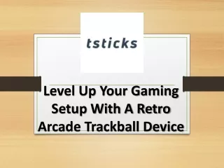Elevate Your Gameplay With A Retro Arcade Trackball Controller