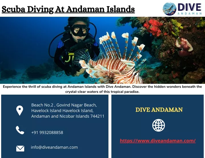 scuba diving at andaman islands