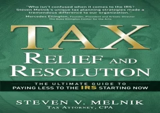 PDF_ Tax Relief and Resolution: The Ultimate Guide to Paying Less to the IRS