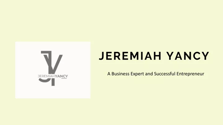 jeremiah yancy