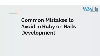 common mistakes to avoid in ruby on rails