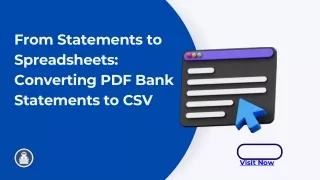 From Statements to Spreadsheets Converting PDF Bank Statements to CSV